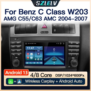Mercedes-Benz Clk C-Class W203 üçün naviqasiya və radio pleyer