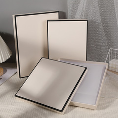 Minimalist Rectangle Clothing Gift Box New Silk Scarf Gift Packaging Box for Girlfriend Birthday Gift Box Hard Box