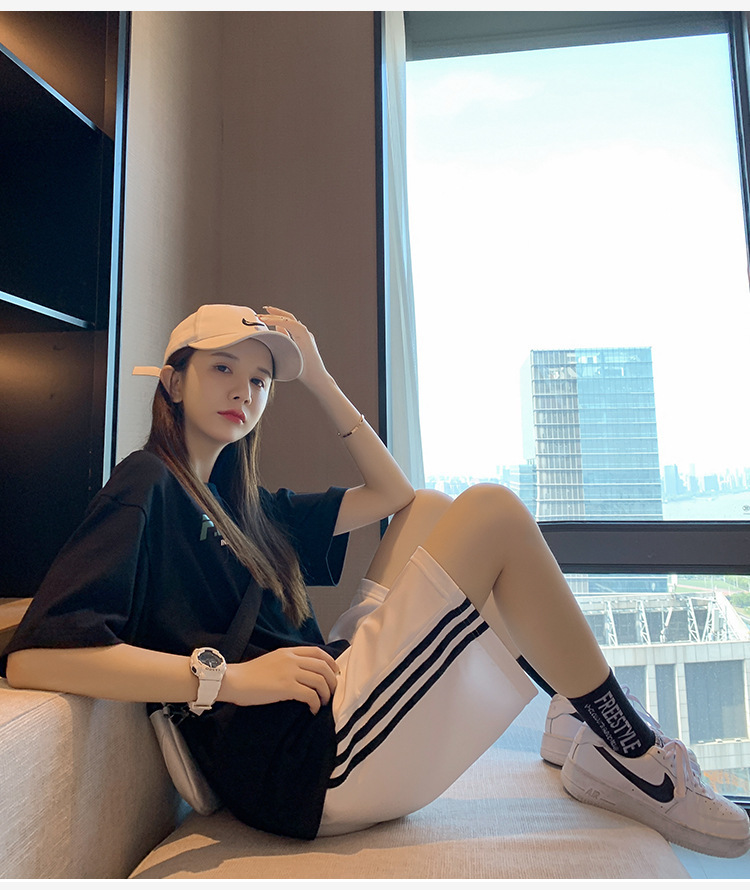 흰색 줄무늬 반바지 3개