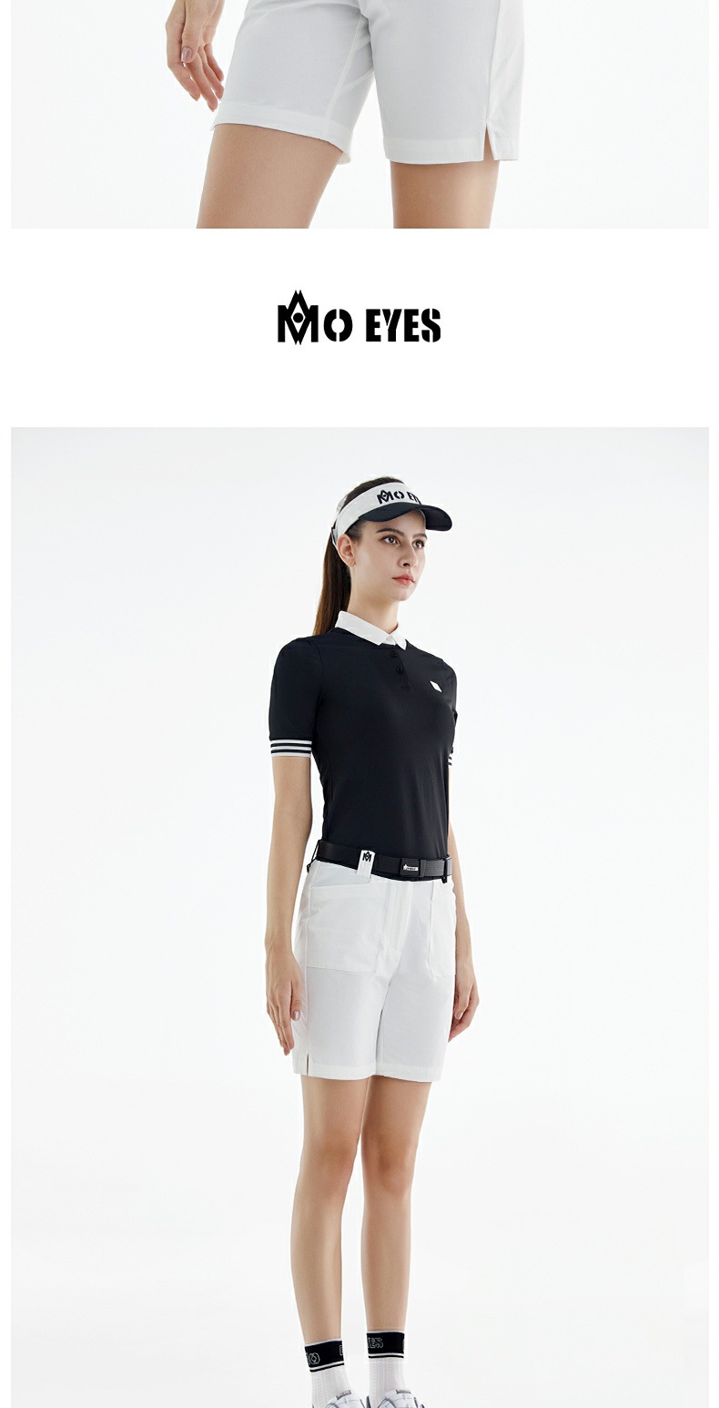 Quần short golf nữ Moeyes Magic Eye thoáng khí, có lót, dễ phối đồ — M23KUZ006-Quần short đen, M23KUZ006-Quần short trắng chi tiết 7