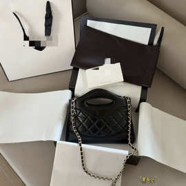 春夏季2025新款包包31bag迷你菱格小香风手机真皮单肩斜挎手提包