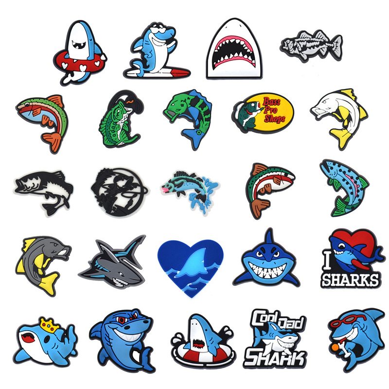 [Shark] cross-border small diy accessories PVC soft adhesive patch DIY mobile phone shell decoration accessories wholesale
