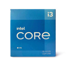 酷睿i3-10105盒装CPU办公处理器适用H410/B460/H510/B560主板
