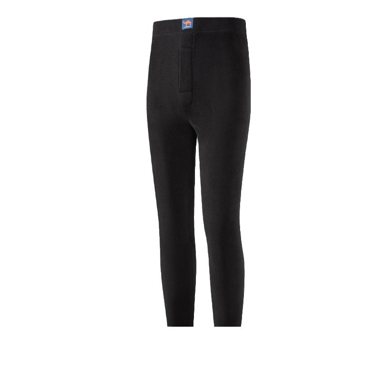 [Veldo de camello calentamiento] invierno hombre resistente al frío elástico leggings de cintura alta más vello grueso pantalones de línea anticongelante pantalones de otoño