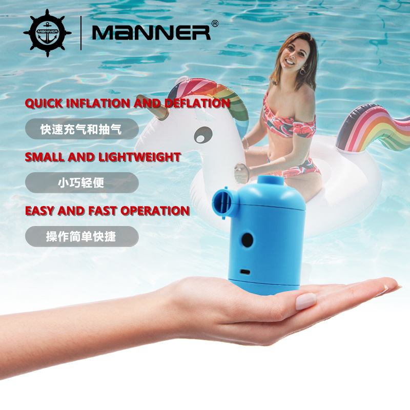 Amazon Best Selling USB Electric Inflator Camping Pump Home Small Inflator Vacuum Electric Pump