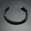 Men's woven organic jewelry handmade natural stone, beaded bracelet, Amazon, wholesale