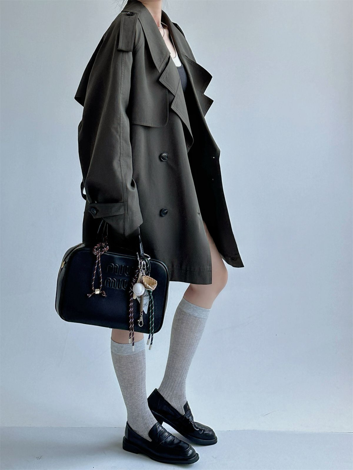 Trendy Loose-Fitting Trench Coat for Women, Korean Style, Fashionable Versatile Coat, Popular This Year, Autumn 2025