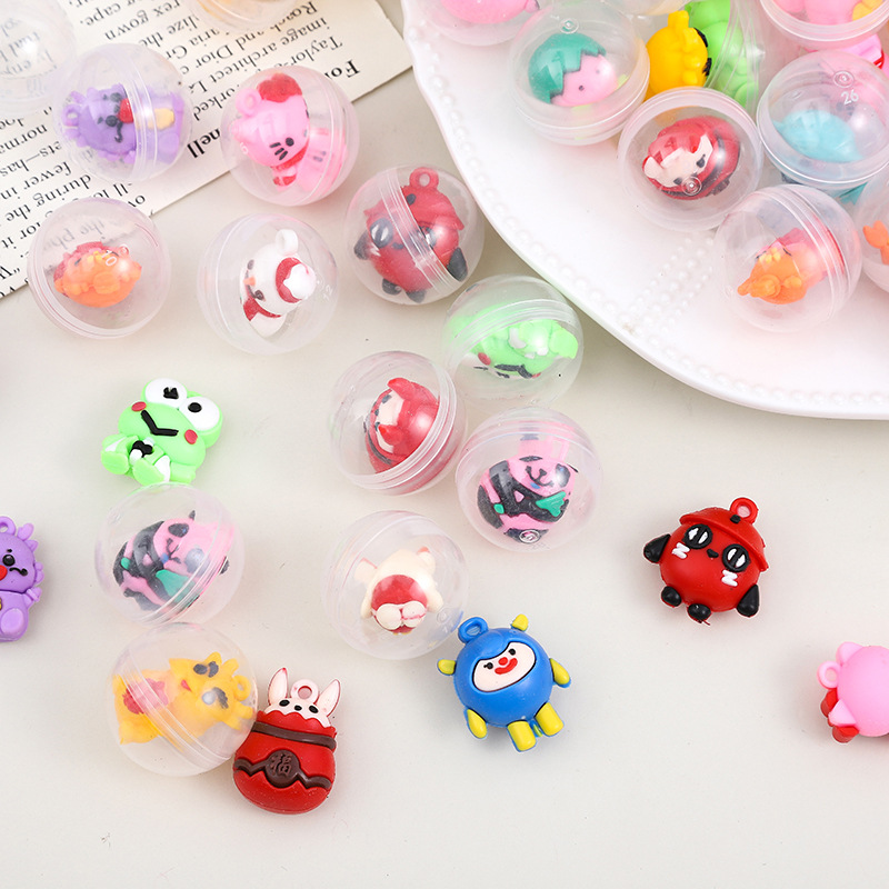 Un yuan máquina de gashapon para muñecas transparentes de 32mm regalo de gashapon linda bola de gashapon regalo de juguete para niños pequeños