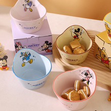 迪士尼儿童饭碗陶瓷新品家用高颜值餐具小孩宝宝碗正品促销