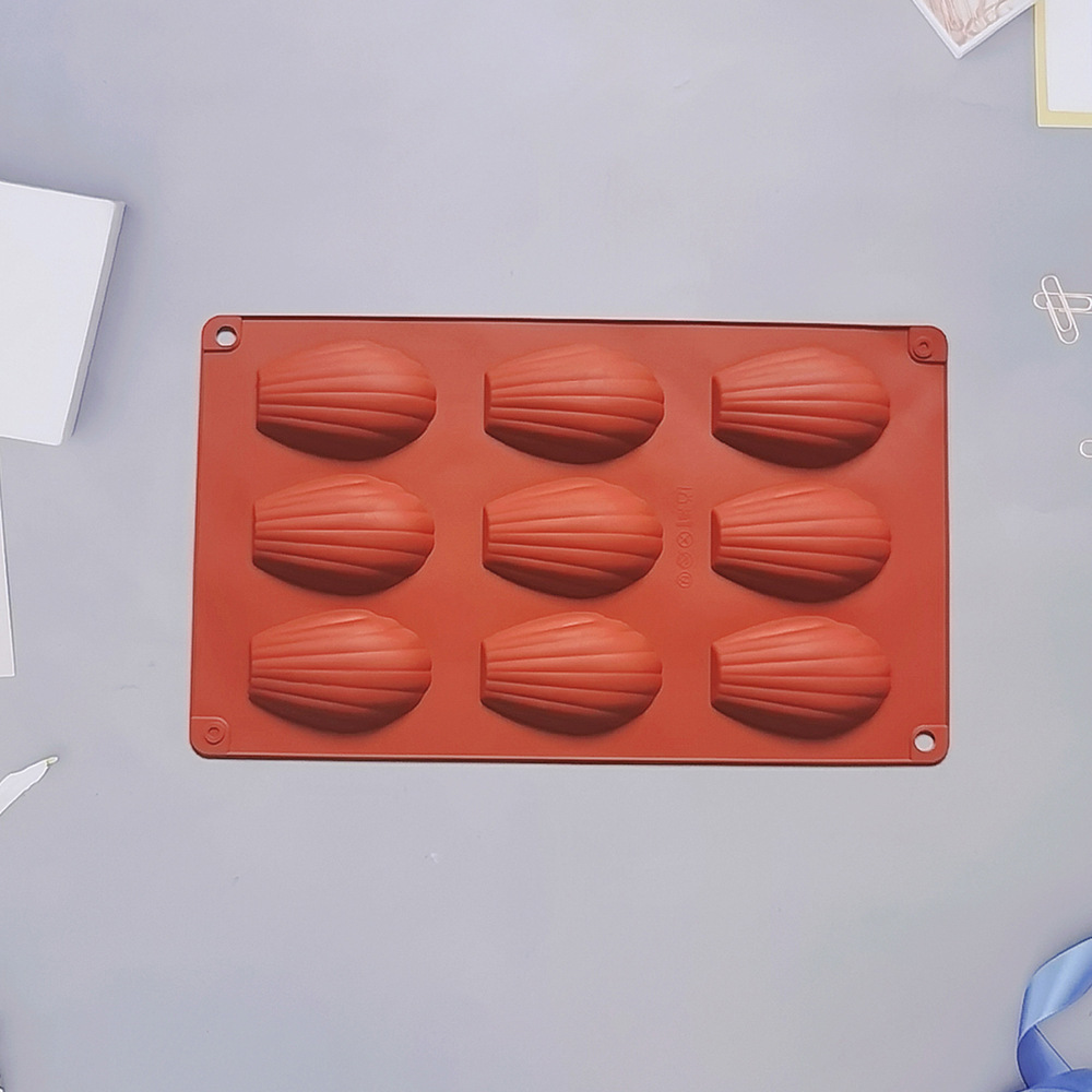 9 conchas de chocolate 9 molde de silicona pastel helado pudín molde de postre jabón utensilios