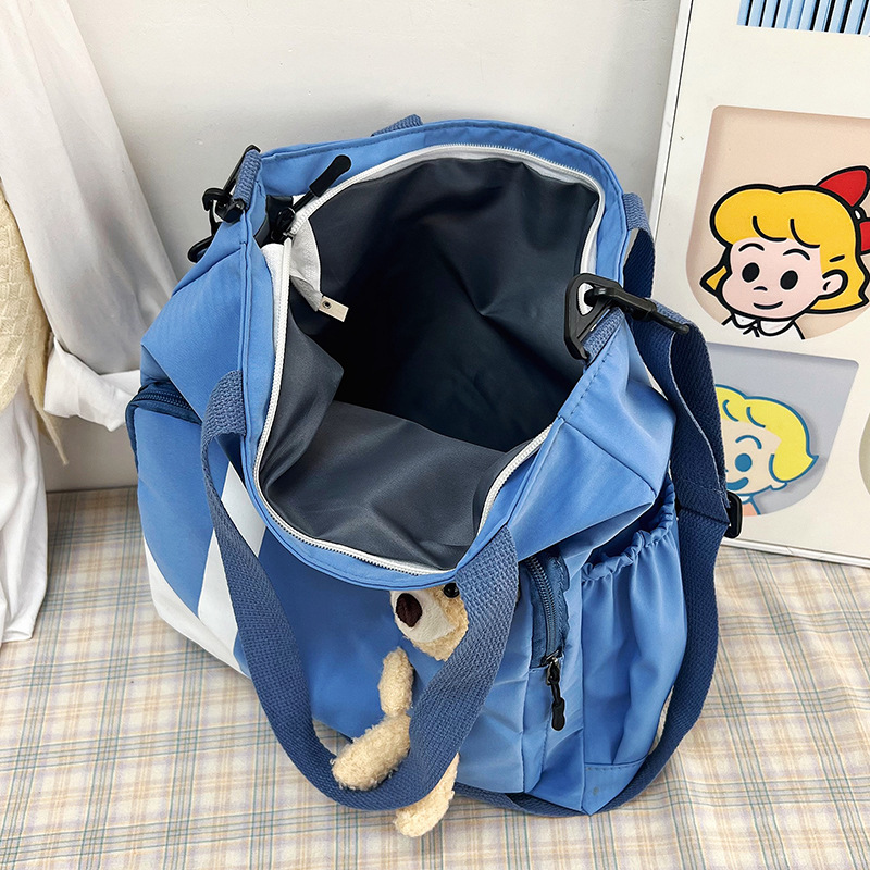 초등학생들은 이중 목적 티치 백 곰 유행 손을 들고 책 가방 어린이 크로스 바디 가방 대용량 어깨 가방