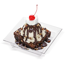 甜品碟酱料碟味碟透明塑料PS一次性方形碟聚会现货批发跨境