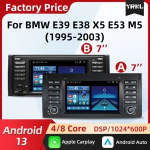 BMW 5 Series E39 X5 E53 üçün 7 düym böyük ekran naviqasiya, Bluetooth radio