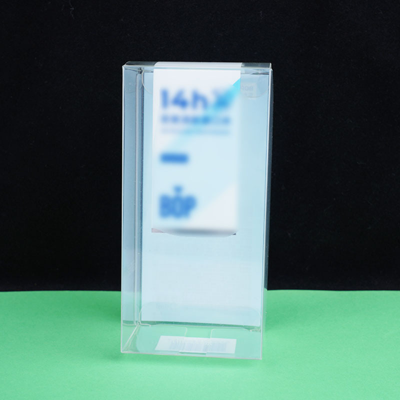 Caja de embalaje transparente de PVC personalizada Caja de embalaje de cubierta de cielo Caja de embalaje de plástico Caja de plástico plegable de pet Logo impreso en color