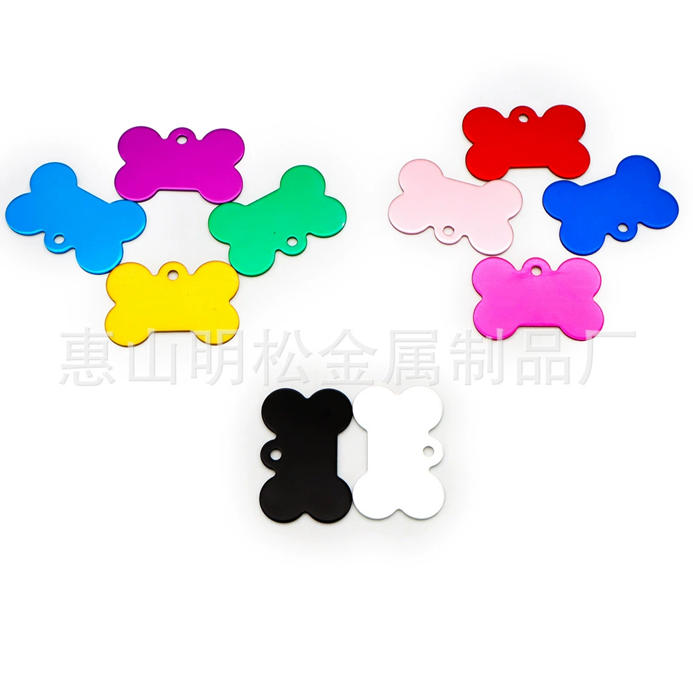 Металлическая бирка для домашних животных, анти-потерянная идентификационная бирка, подвеска с табличкой с лазерной гравировкой