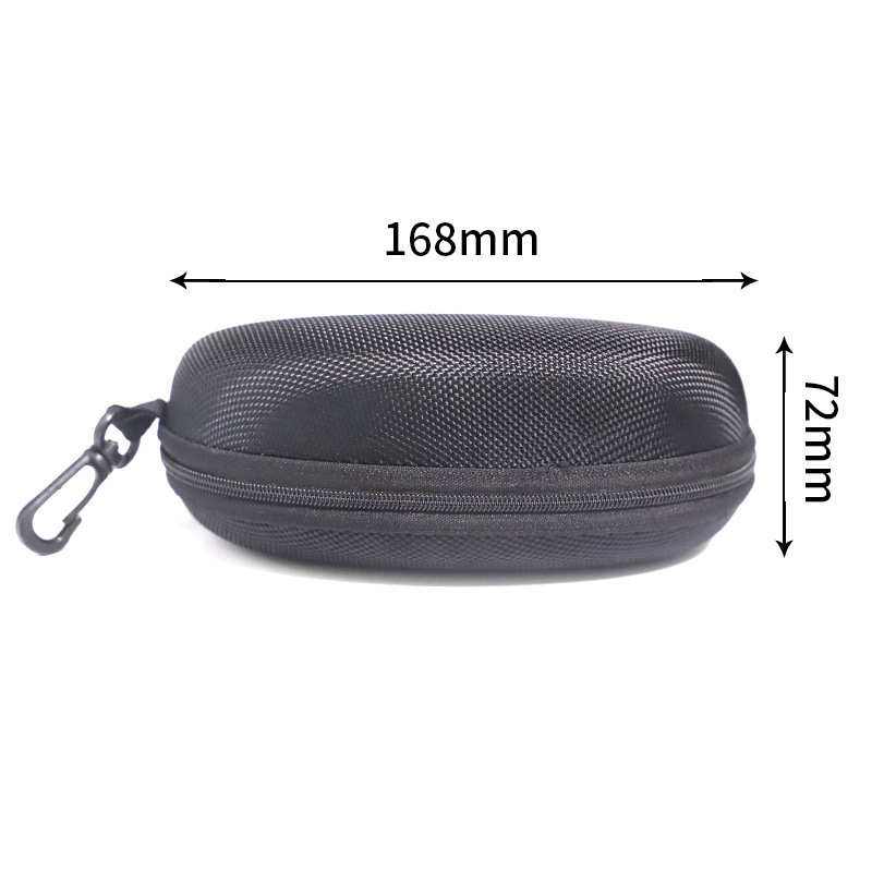 2026 nueva caja de gafas de sol de moda de cuero de dos colores bolsa blando miopía caja de ojos conjunto completo de bolsa de espejo tela