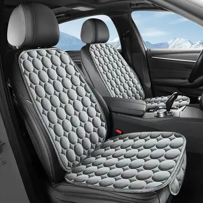 Plush Thickened Warm Single Seat: Seat cushion, seat cover