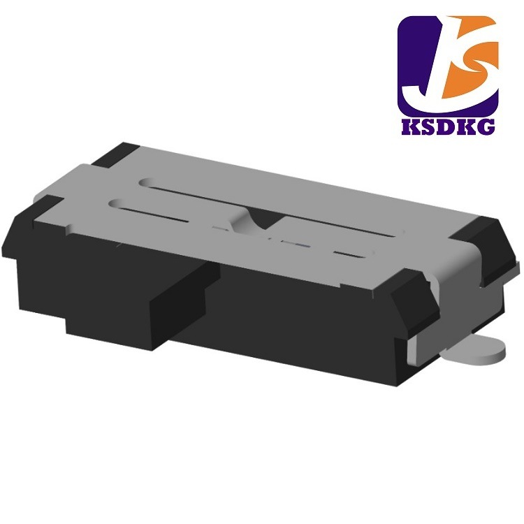 供应拨动开关两段批发  两位小型滑动开关 1P2T贴片拨动开关直销