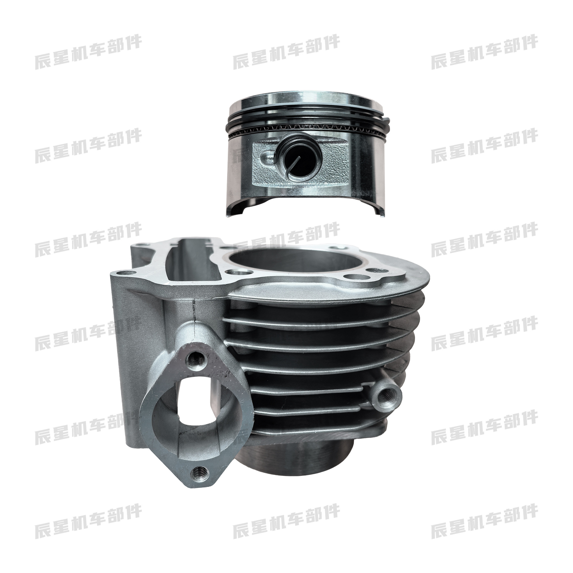 Scooter Engine Parts Gy6-150Cc Cylinder Piston Assembly Cylinder Liner Assembly 57.4mm