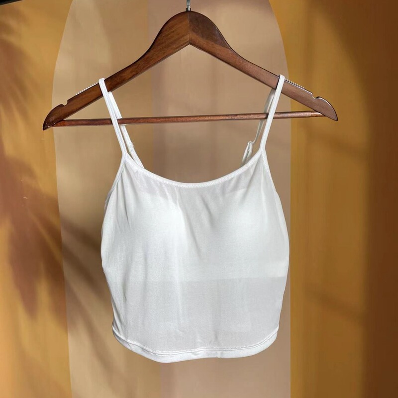 Vest Cup One-piece No-steel Ring Women's Sling Underwear Mulberry Silk Thin Bra Knitted Silk Base Top