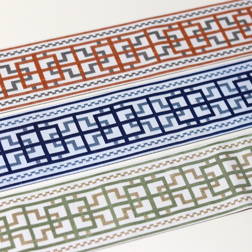 Ancho 9CM nueva cortina china costura borde sofá almohada cojín mesa bandera silla funda jacquard borde cinturón