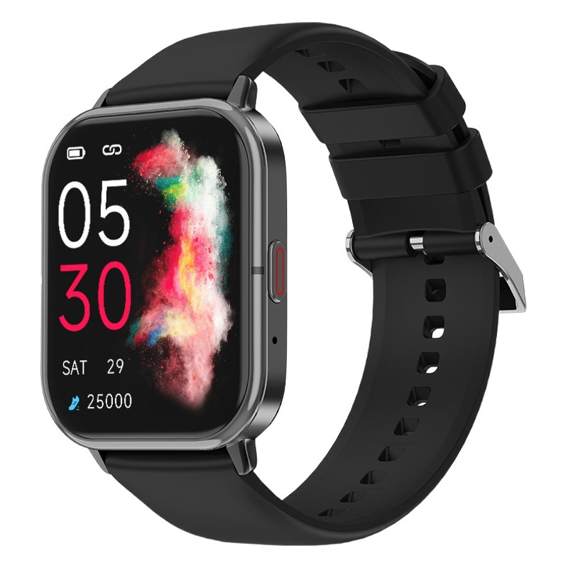 Amazon caliente t19f Bluetooth llamada reloj ritmo cardíaco sueño multi-deportes música IP68 impermeable reloj inteligente