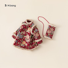 宥宝童装女童新中式盘扣连衣裙儿童拜年服宝宝新年旗袍裙中国风