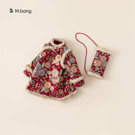 宥宝童装女童新中式盘扣连衣裙儿童拜年服宝宝新年旗袍裙中国风