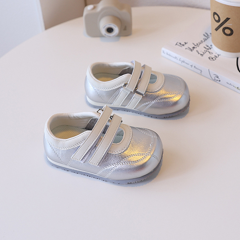 Children's Leather Shoes, Girls' Princess Shoes, Spring & Fall Korean Style Kidsren's Shallow Mouth Flats, Girls' Ballet Dance Shoes, Baby Shoes