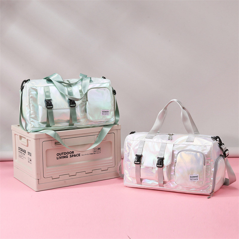Large-capacity crossbody portable new colorful independent shoe compartment travel bag gym bag sports bag business trip travel