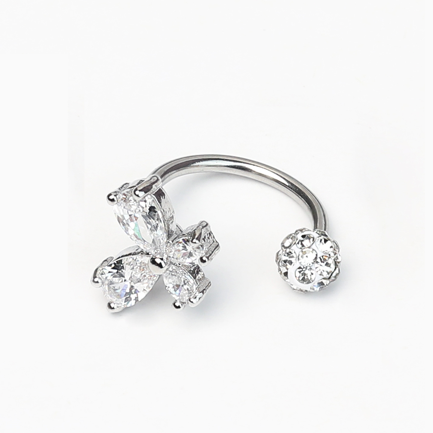 Labret piercing jewelry detail image