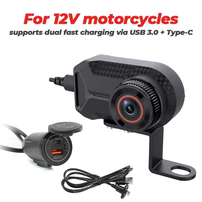 Motorcycle Recorder Ultra-High-Definition App Motorcycle driving recorder - 12v-motorcycleelectric-vehicle-driving-recorder