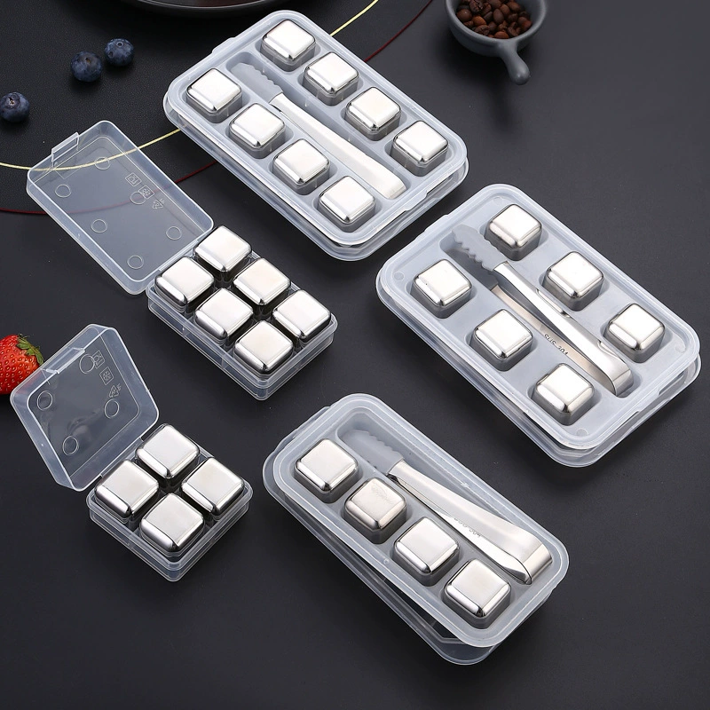 304 нержавеющая сталь виски металлический кубик льда зажим костюм Бар Пиво быстрозамороженные частицы льда замороженное вино камень кубик льда