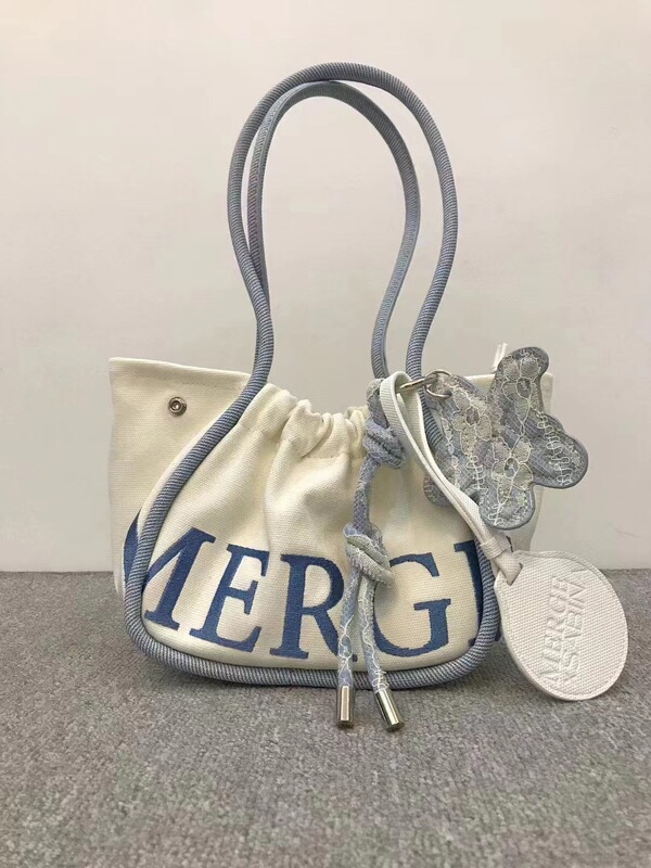 泰国merge新款大容量休闲托特慵懒单肩通勤手提包bag包包女托特包|undefined