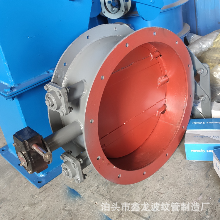 拉链式通风蝶阀 DN500圆形手动通风蝶阀 手动调风阀