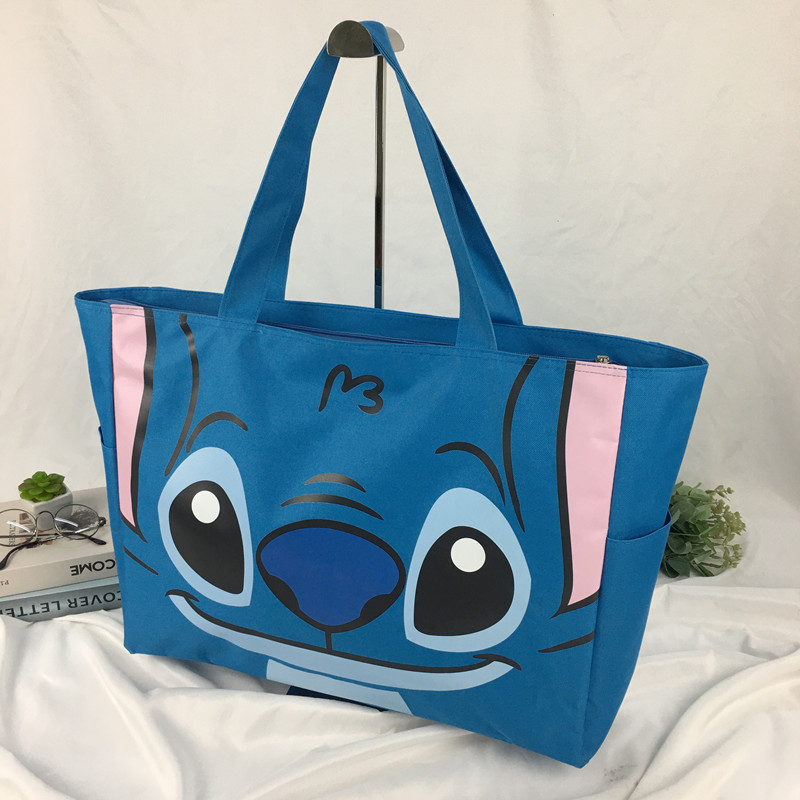 New Large Cartoon Stitch Fashion Canvas Portable Waterproof Large…