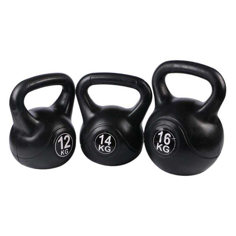 Venta al por mayor de plástico hexagonal inmersión mancuerna hombres y mujeres color kettlebell brazo entrenamiento muscular equipo de fitness hogar kettlebell Promoción de fin de año