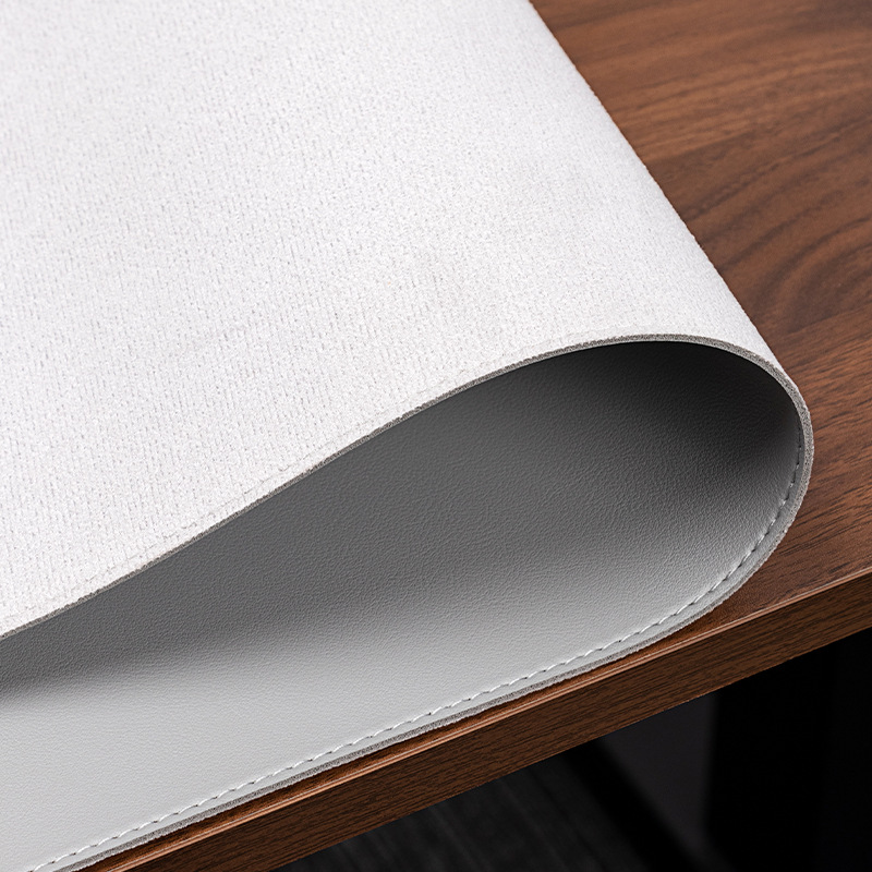 Suur nahast suur kontoriarvuti lauaarvuti kirjutusalus, üliõpilaslaud PU-hiirepadjaga_voghion.com