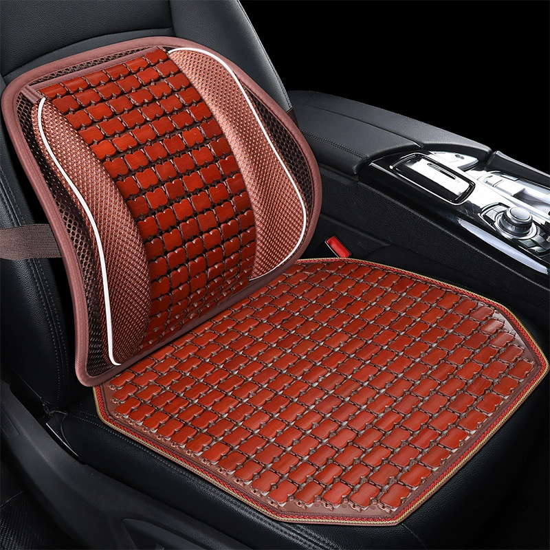 Летняя бамбуковая подушка, Нескользящая подушка, Бамбуковая поддержка талии, Офисная спинка, подушка для трех человек