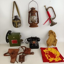 战争时期老物件抗战收藏军旅怀旧纪念品办公室村史馆复古摆件道具