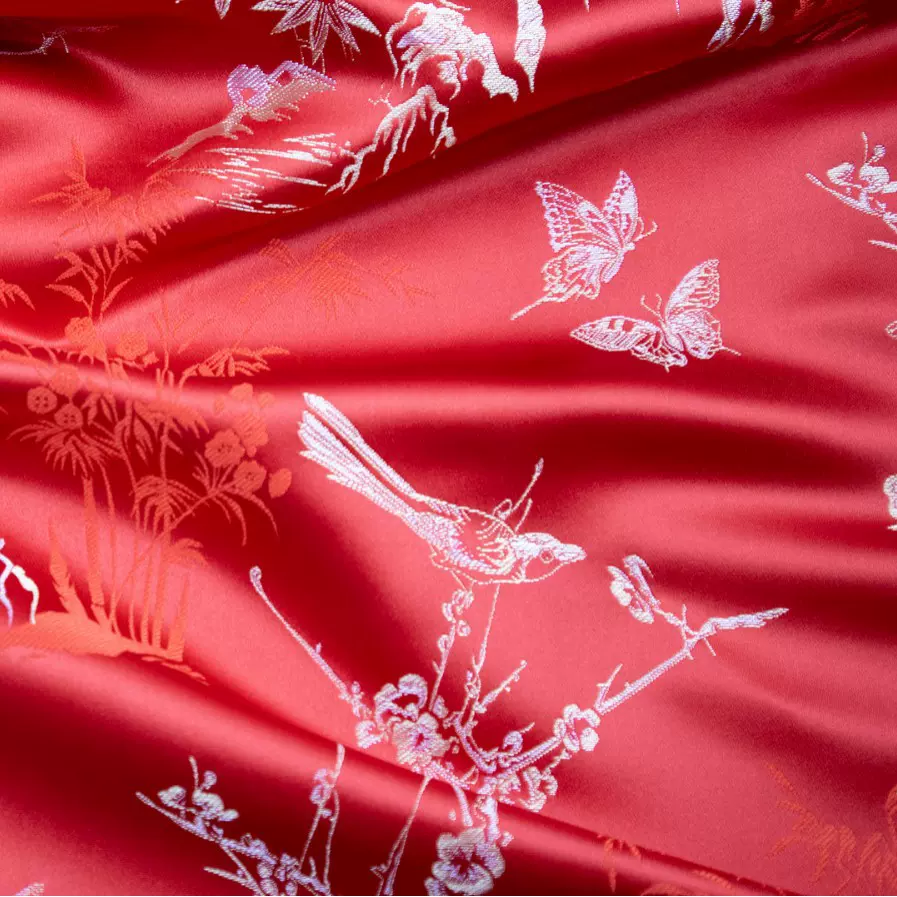 织锦缎布料新中式马甲演出服布料丝绸布料坐垫布料仿古包装布唐装