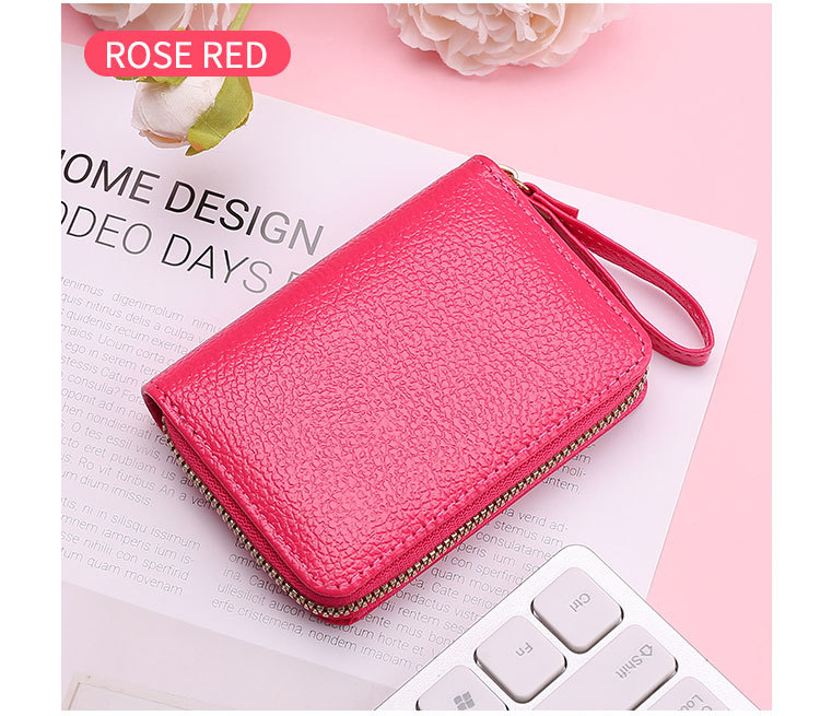 45g Weight Synthetic Leather Lining Material Zipper Closure Type Card Holder Bags Type Daily Occasion Pu Leather Material Solid Color Pattern All Seasons Season Unisex Gender Casual, Sweet Style Square Shape Unisex Solid Color Pu Leather Zipper Card Holders 8