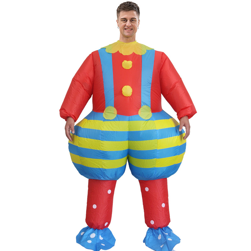 Venta caliente Traje inflable transfronterizo Dinosaurio de Halloween Alien Tyrannosaurus Rex Dress Up Ropa de actuación divertida Decoración de fiesta