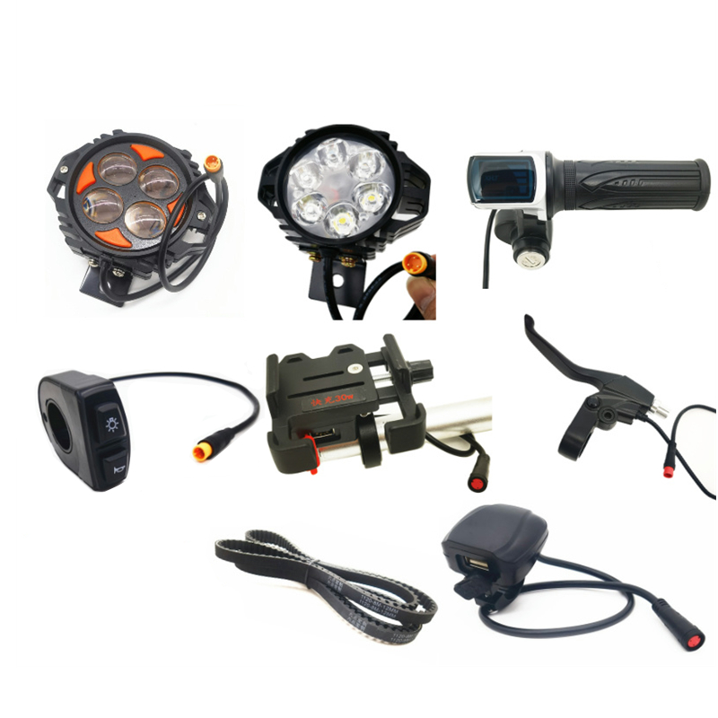 Hummingbird accesorios de conducción plegables vehículos eléctricos LED faro interruptor de manija de freno manija de cambio de piezas de modificación de luz trasera