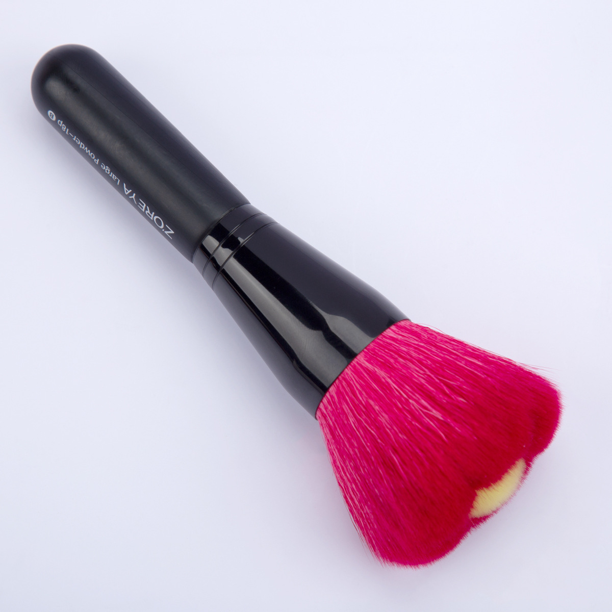 Nuevos productos de mango corto 18P gran cepillo de blush en polvo Cangzhou herramientas de maquillaje fijación cepillo de maquillaje de lana animal rojo