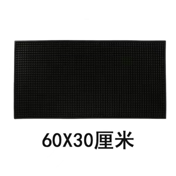 Alfombrilla de drenaje, almohadilla especial para barra, posavasos de goma para té, plataforma de barra, almohadilla antideslizante y antivibración, posavasos de vino rectangulares, agua