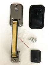 防盗门外装门老式自动锁把手大门锁具拉手家用外装十字锁执手单个