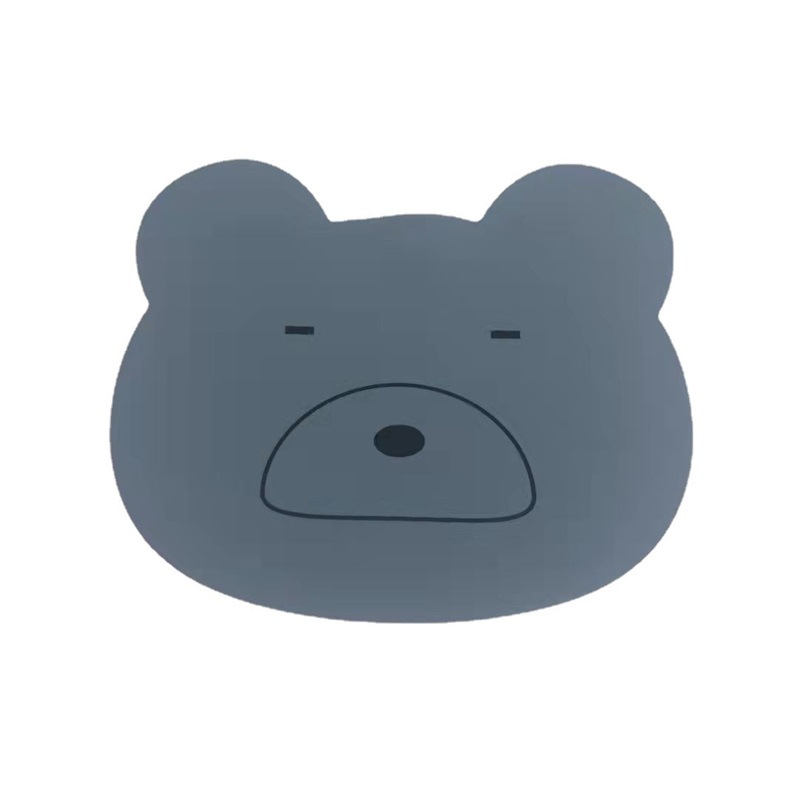 Manteles individuales de silicona al por mayor con estampados de dibujos animados, resistentes al calor y anti-quemaduras, de alto valor estético, manteles de mesa para el hogar resistentes a altas temperaturas.