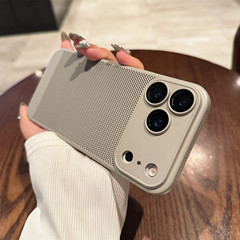 iPhone17PROMAX喷油散热肤感手机壳适用苹果16镜头膜超薄保护套15