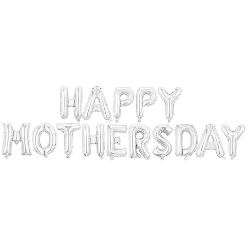 Globo feliz de la decoración de la atmósfera del partido del mothersday del globo feliz de la carta del día de madre 16 pulgadas